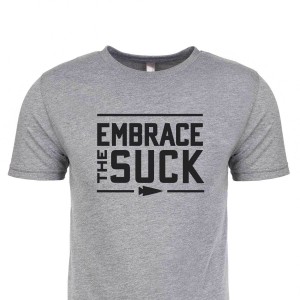 Goruck Embrace the Suck T-Shirt Men Grey | DE-QIX074539
