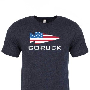 Goruck USA T-Shirt Men Navy | DE-CMB827054