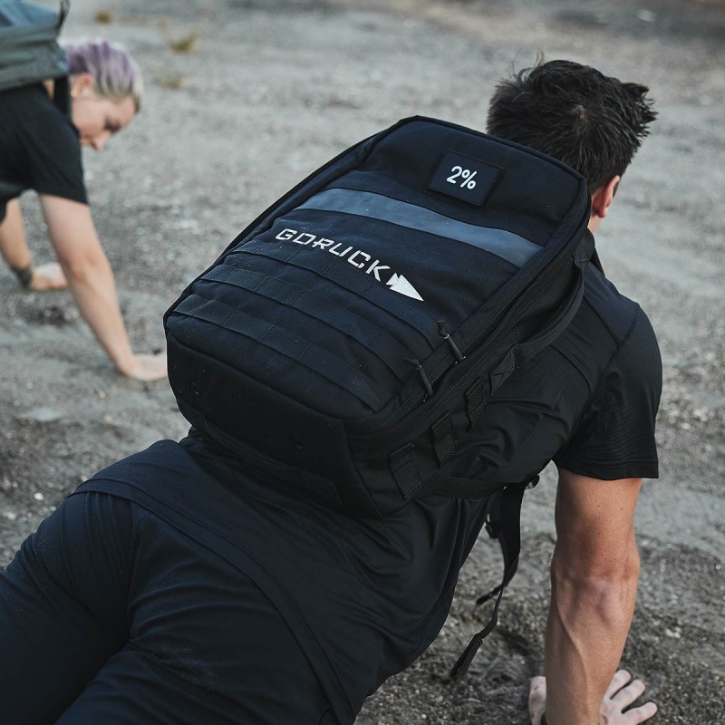 Goruck 4.0 20L Rucker Accessories Black / Orange | DE-RTN086472