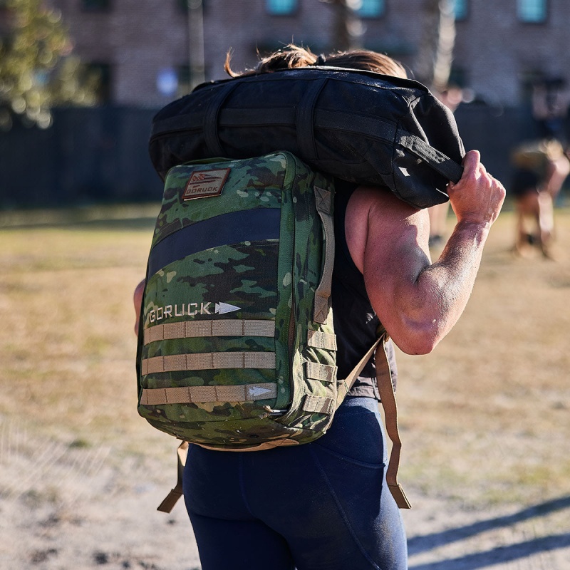 Goruck 4.0 20L Rucker Accessories Green / Orange | DE-GTC964258