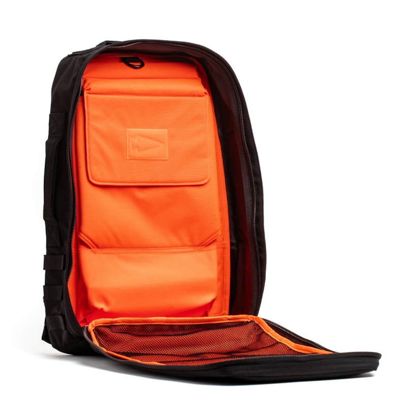 Goruck 4.0 25L Rucker Accessories Black / Orange | DE-HBZ632795