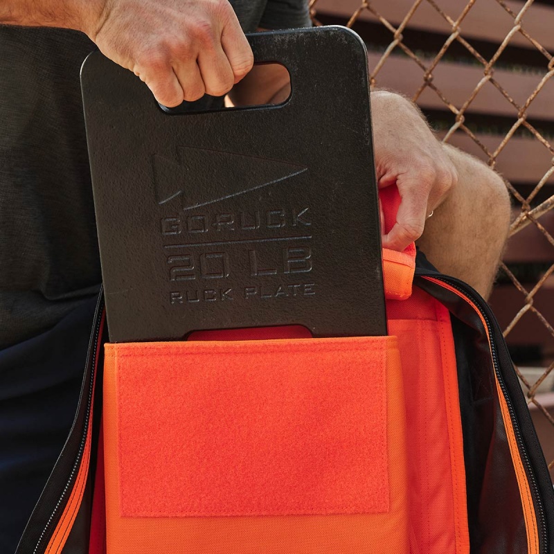 Goruck 4.0 25L Rucker Accessories Black / Orange | DE-HBZ632795