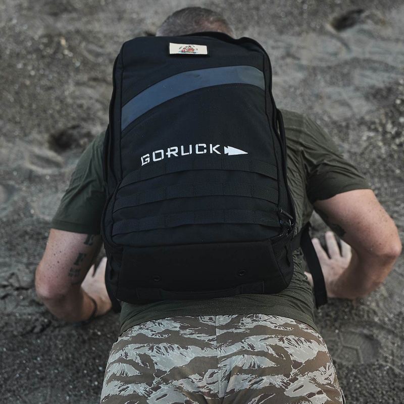 Goruck 4.0 25L Rucker Accessories Black / Orange | DE-HBZ632795