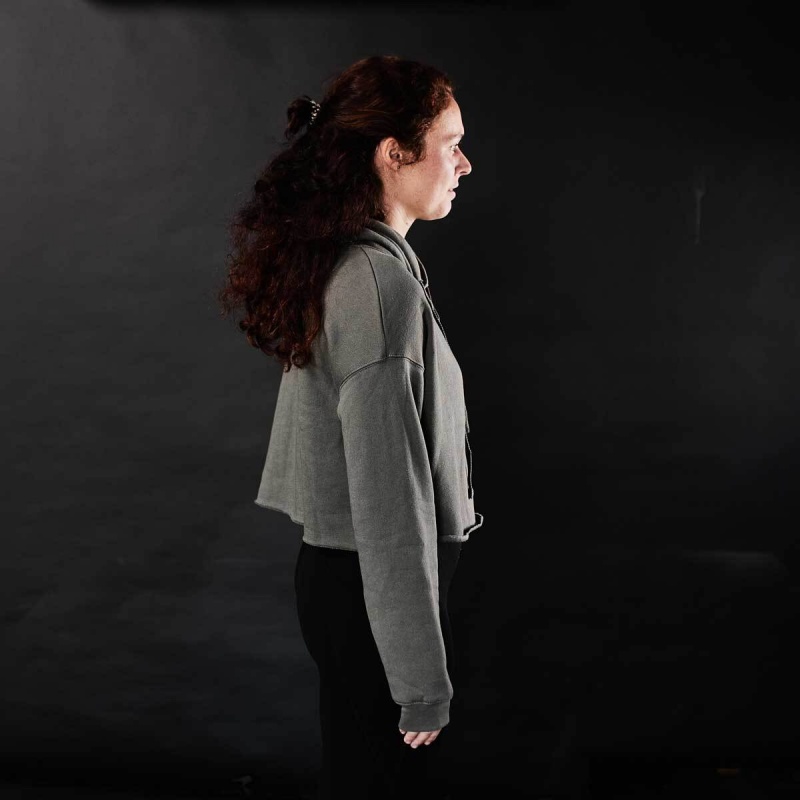 Goruck Cropped Hoodie Women Green | DE-BZL378169