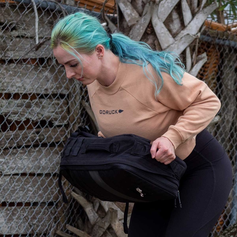 Goruck Cropped Sweatshirt Women Yellow | DE-NVQ691542