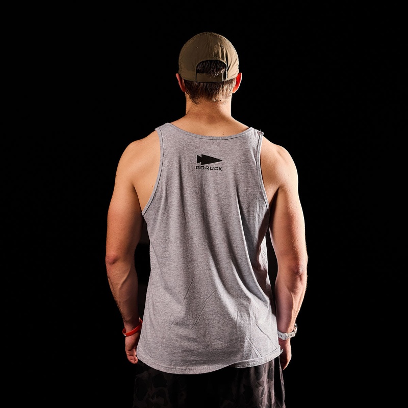 Goruck CrossFit Tanks Men Grey | DE-CFP937504