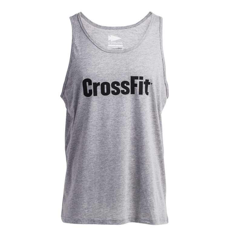 Goruck CrossFit Tanks Men Grey | DE-CFP937504