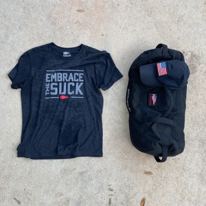 Goruck Embrace the Suck T-Shirt Men Black | DE-GOI485973