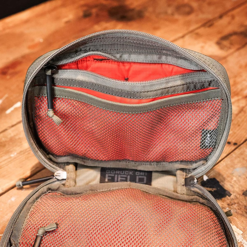 Goruck Field Pocket Ripstop ROBIC® Gr1 Accessories Grey / Orange | DE-XRH201847