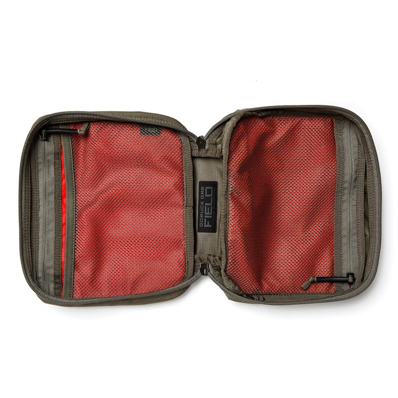 Goruck Field Pocket Ripstop ROBIC® Gr2 Accessories Grey / Orange | DE-OGK687352