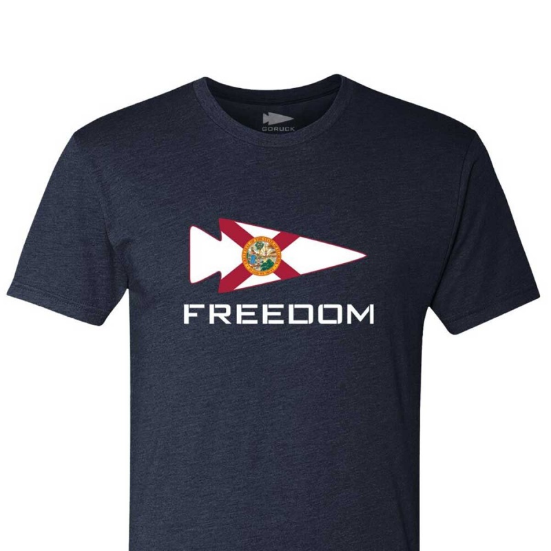 Goruck Freedom T-Shirt Men Navy | DE-LYV102693