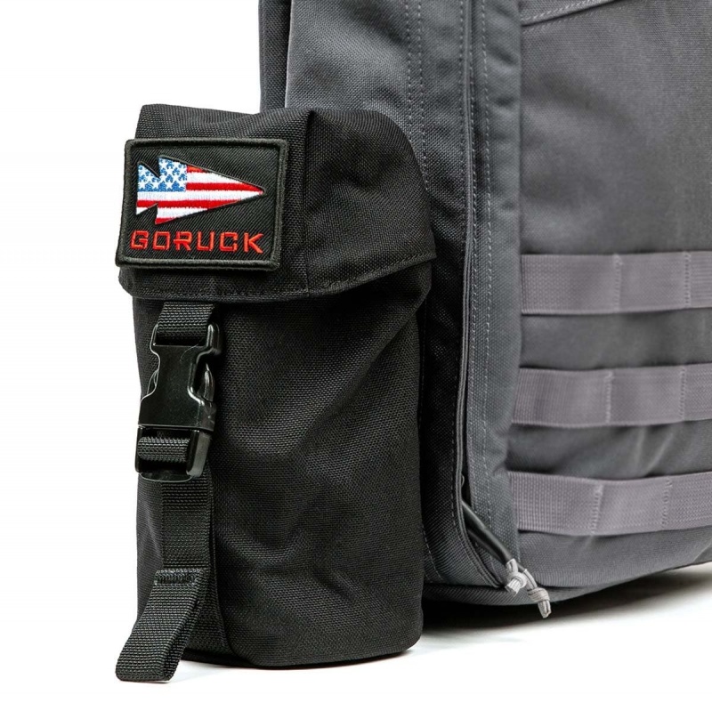 Goruck Full Panel Water Bottle Pocket Bags Accessories Black | DE-ZOR736580