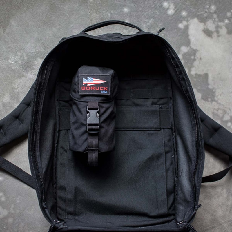 Goruck Full Panel Water Bottle Pocket Bags Accessories Black | DE-ZOR736580