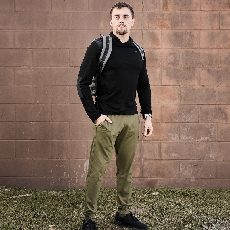 Goruck Indestructible Performance Joggers Pants Men Green | DE-LXC392051