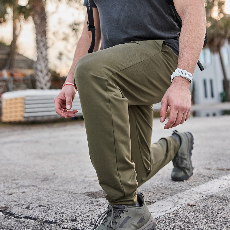 Goruck Indestructible Performance Joggers Pants Men Green | DE-LXC392051