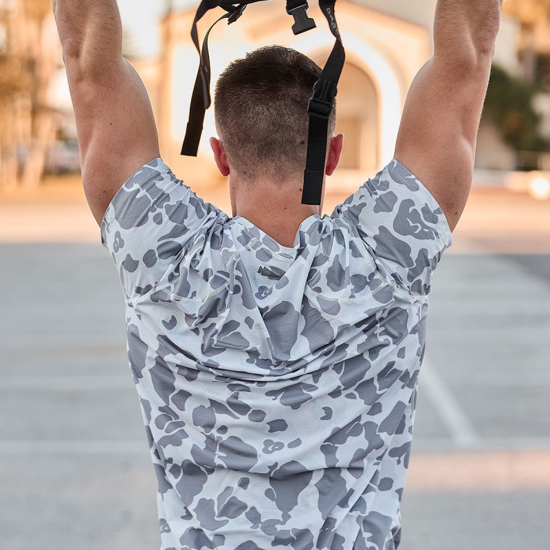 Goruck Indestructible Performance Tops Men Camo | DE-ZVI346982