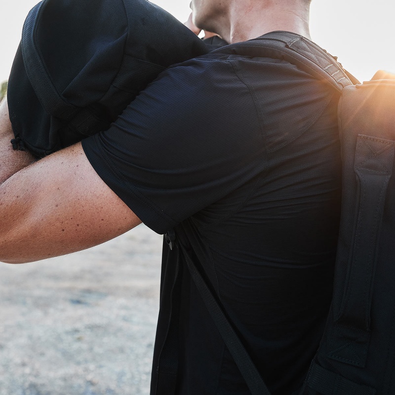 Goruck Indestructible Performance Tops Men Black | DE-IMT912657