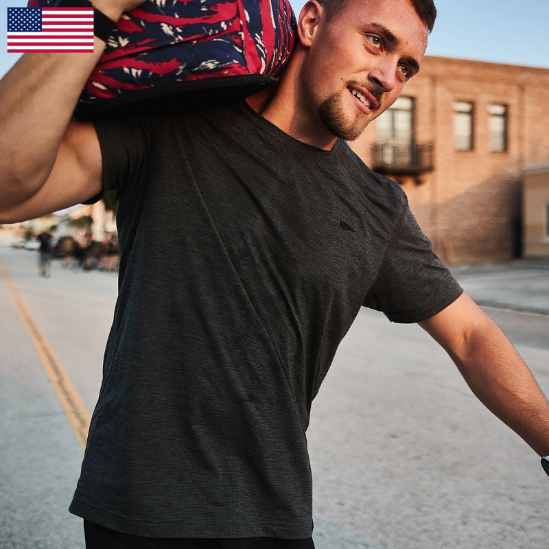 Goruck Indestructible Performance Tops Men Dark Grey | DE-THF036172