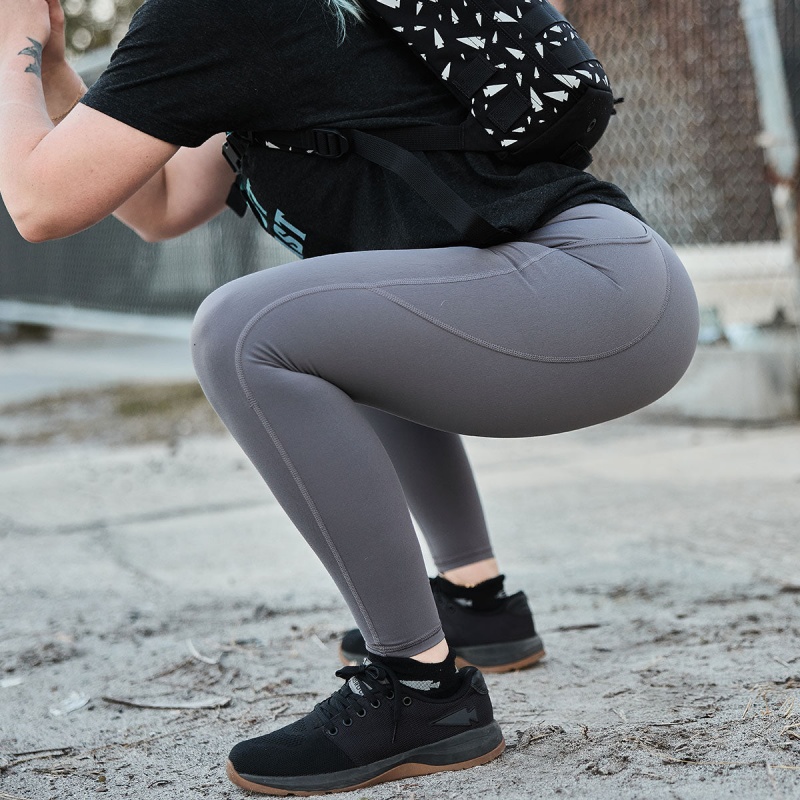 Goruck Indestructible Tough / Pockets Leggings Women Dark Grey | DE-WUR501762