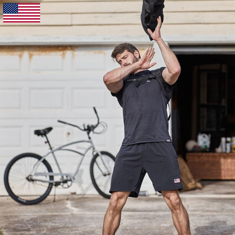 Goruck Indestructible Training Length 7.5 Shorts Men Black | DE-GKL498267