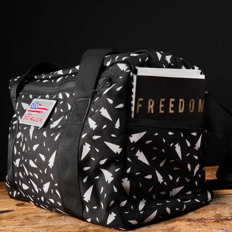 Goruck Kit 32L (Includes Shoulder Strap) Reflective Spearhead Bags Accessories Black / White | DE-TXB712043