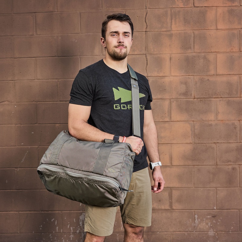 Goruck Kit Bag / Shoe Compartment Ripstop ROBIC® (Includes Shoulder Strap) Bags Accessories Grey / Orange | DE-JZT756304