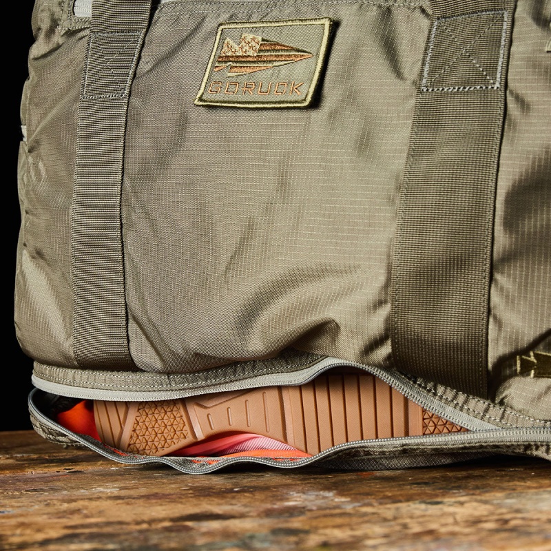 Goruck Kit Bag / Shoe Compartment Ripstop ROBIC® (Includes Shoulder Strap) Bags Accessories Grey / Orange | DE-JZT756304