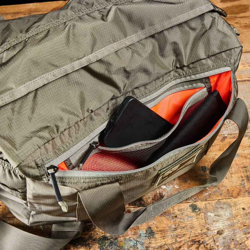 Goruck Kit Bag / Shoe Compartment Ripstop ROBIC® (Includes Shoulder Strap) Bags Accessories Grey / Orange | DE-JZT756304