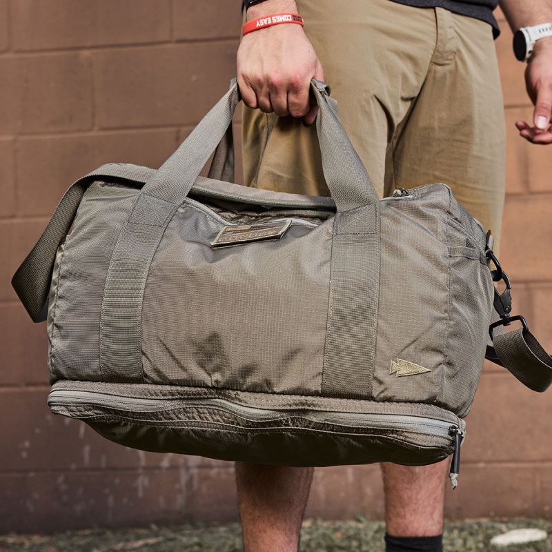 Goruck Kit Bag / Shoe Compartment Ripstop ROBIC® (Includes Shoulder Strap) Bags Accessories Grey / Orange | DE-JZT756304