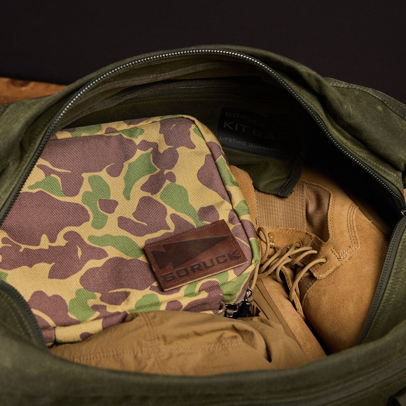 Goruck Kit Waxed Canvas Bags Accessories Olive | DE-MSV302548