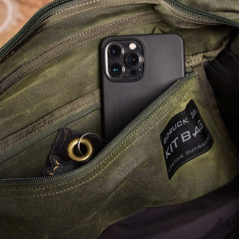 Goruck Kit Waxed Canvas Bags Accessories Olive | DE-MSV302548