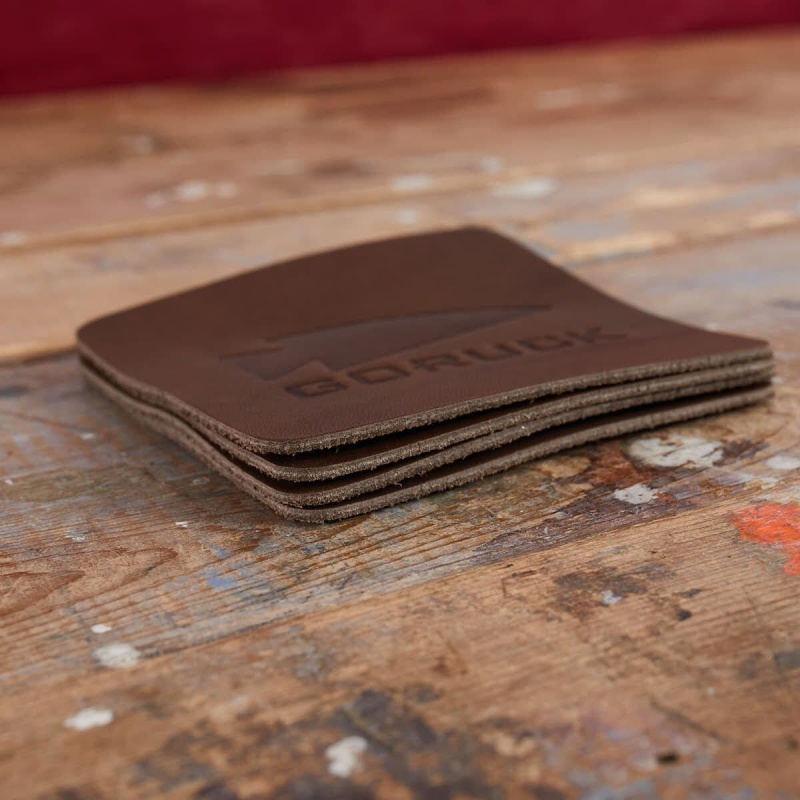 Goruck Leather Spearhead Coaster Set (4x) Accessories Accessories Brown | DE-DRP052798