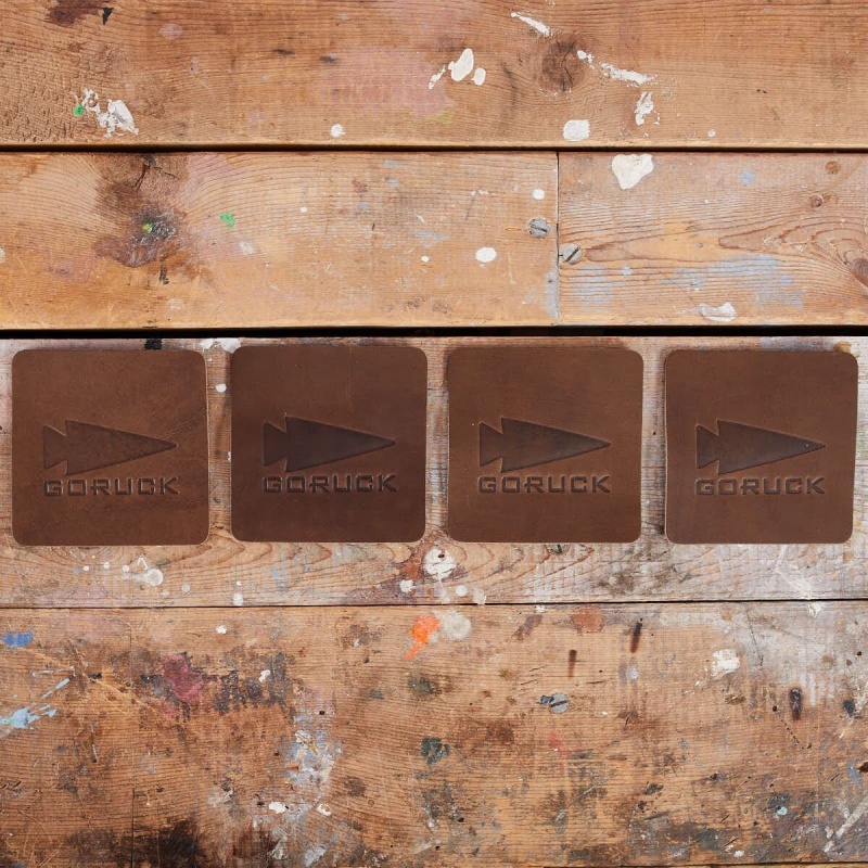 Goruck Leather Spearhead Coaster Set (4x) Accessories Accessories Brown | DE-DRP052798
