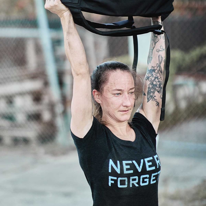 Goruck Never Forget T-Shirt Women Black | DE-FTU846230