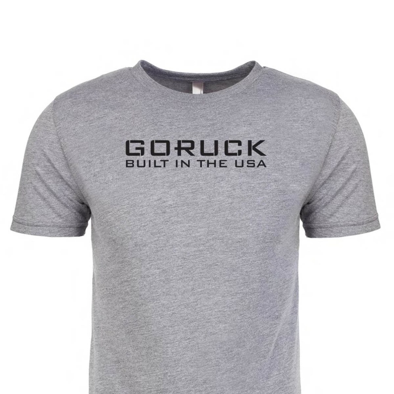 Goruck Reverse Flag T-Shirt Men Grey | DE-PZN169470