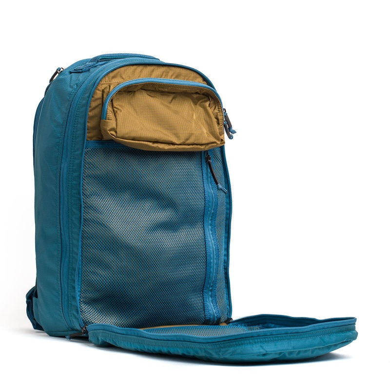 Goruck Ruck Double Compartment Ripstop ROBIC® Bullet Accessories Blue / Brown | DE-JSN751429