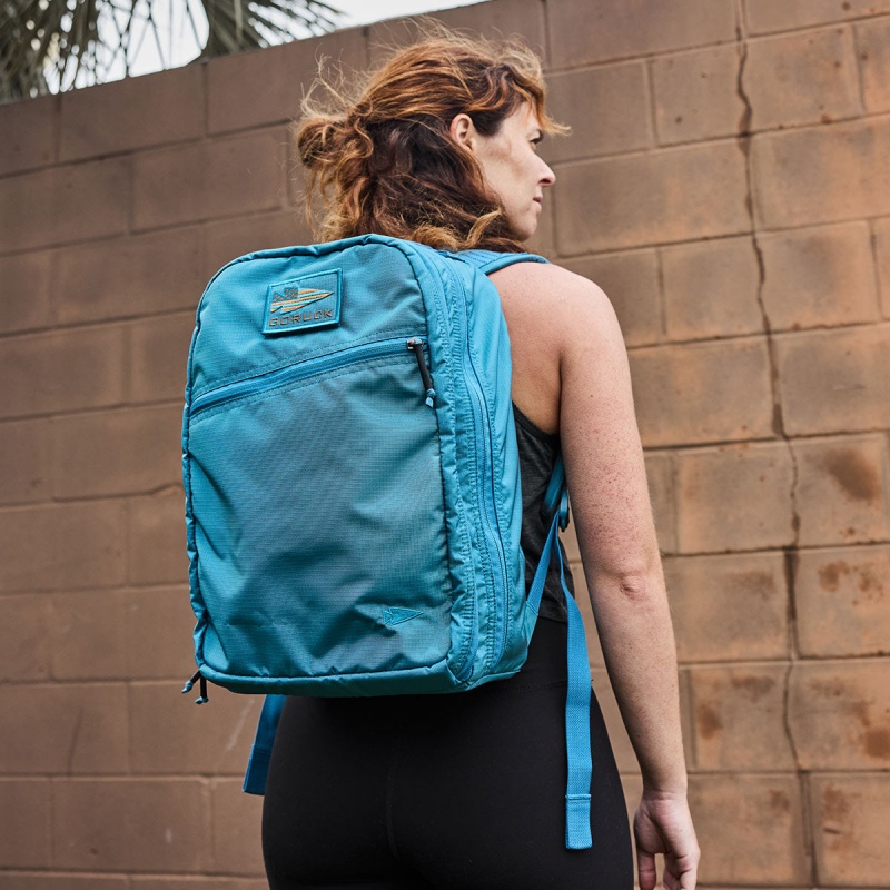 Goruck Ruck Double Compartment Ripstop ROBIC® Bullet Accessories Blue / Brown | DE-JSN751429