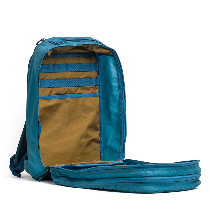 Goruck Ruck Double Compartment Ripstop ROBIC® Bullet Accessories Blue / Brown | DE-JSN751429
