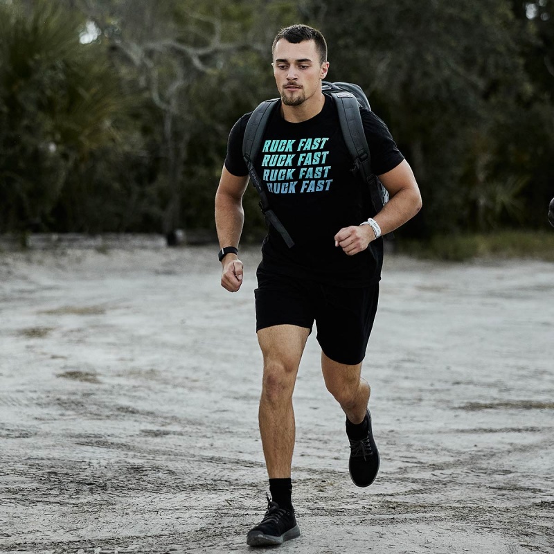 Goruck Ruck Fast T-Shirt Men Black | DE-CFM172458