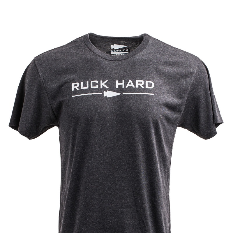 Goruck Ruck Hard T-Shirt Men Black | DE-BZC051276