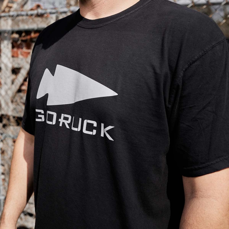 Goruck Spearhead Heavyweight T-Shirt Men Black | DE-LDF357219