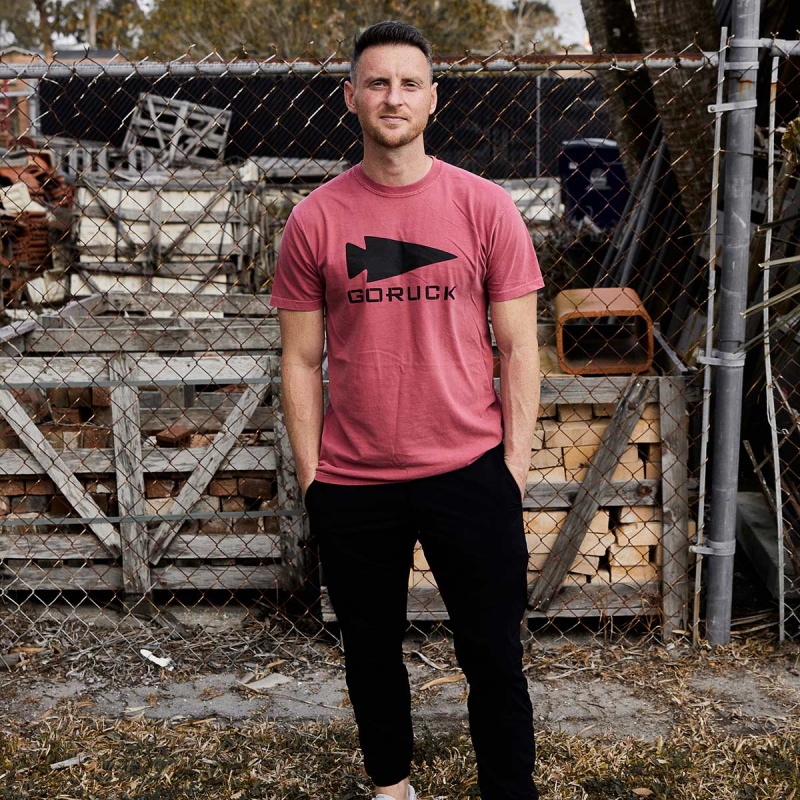 Goruck Spearhead Heavyweight T-Shirt Men Red | DE-JIF720389