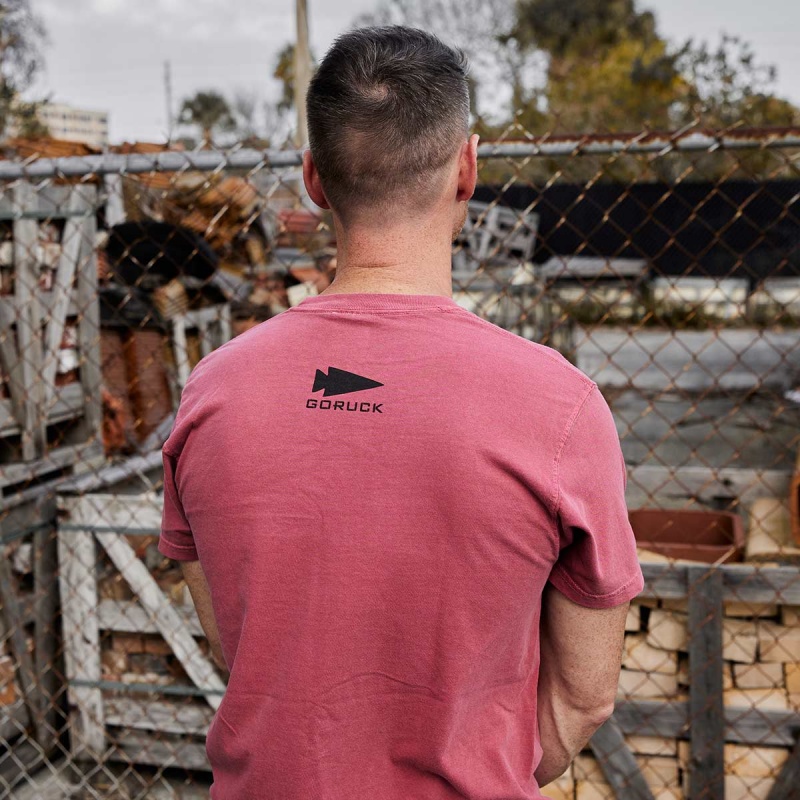 Goruck Spearhead Heavyweight T-Shirt Men Red | DE-JIF720389