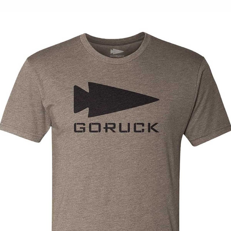 Goruck Spearhead T-Shirt Men Brown | DE-DQG795108