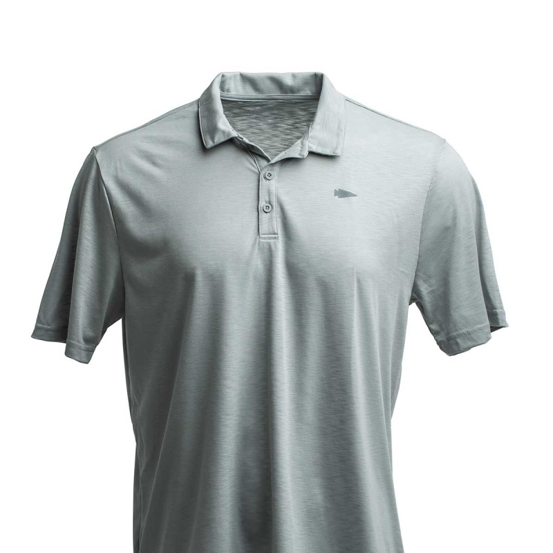 Goruck The Field Polo T-Shirt Men Silver | DE-SDK630271