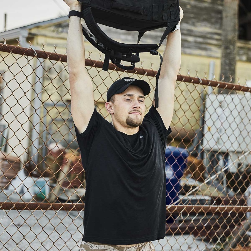 Goruck The Field T-Shirt Men Black | DE-VWJ086534