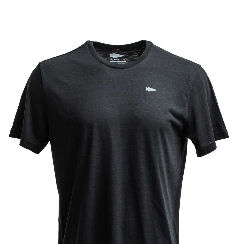 Goruck The Field T-Shirt Men Black | DE-VWJ086534