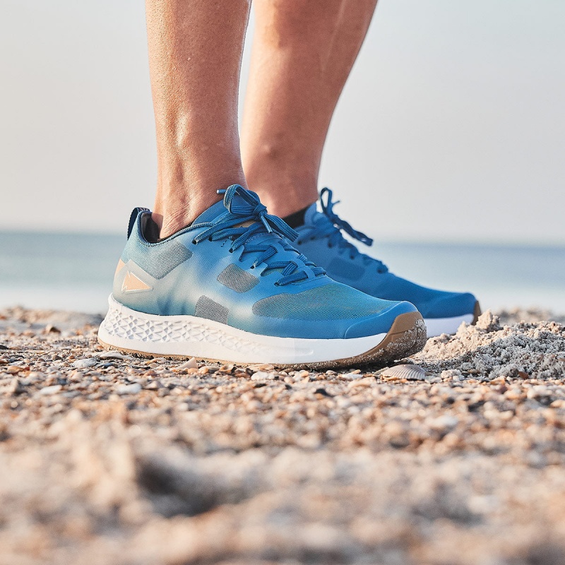 Goruck Tidal Speed Tan Rough Runners Women Blue | DE-EIQ396504
