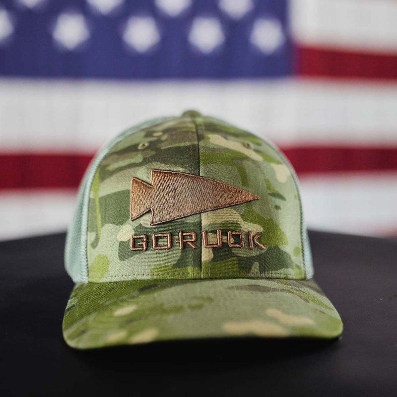 Goruck Trucker (Flexfit) Tropic Multicam Hat Accessories Camo | DE-TDQ783590