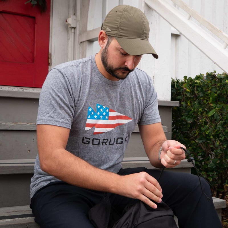 Goruck USA T-Shirt Men Grey | DE-FTI674829